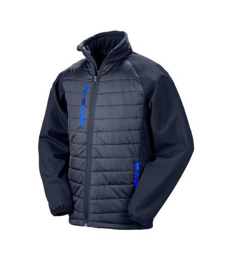 Veste Softshell Compass Homme Bleu Marine Bleu Roi Result Genuine Recycled