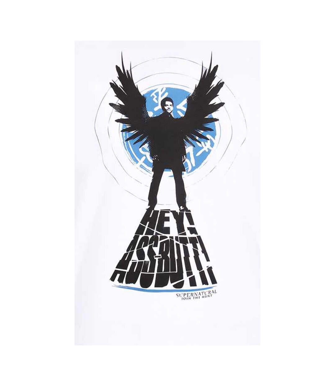 T-shirt assbutt adulte blanc Supernatural-2