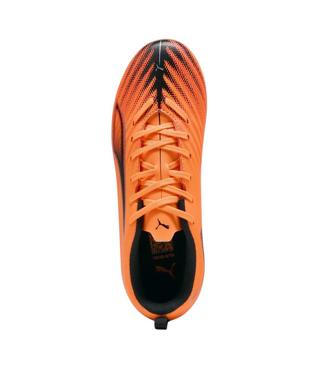 Chaussures De Foot Pour Terrain Ferme Motif/style À Rayures Ultra Play Enfant Rouge Feu Puma-4