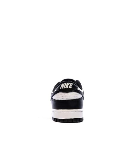 Baskets blanches/noires homme nike dunk low retro