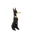 Vide-Poche Statue Chien Origami 91cm Noir-1