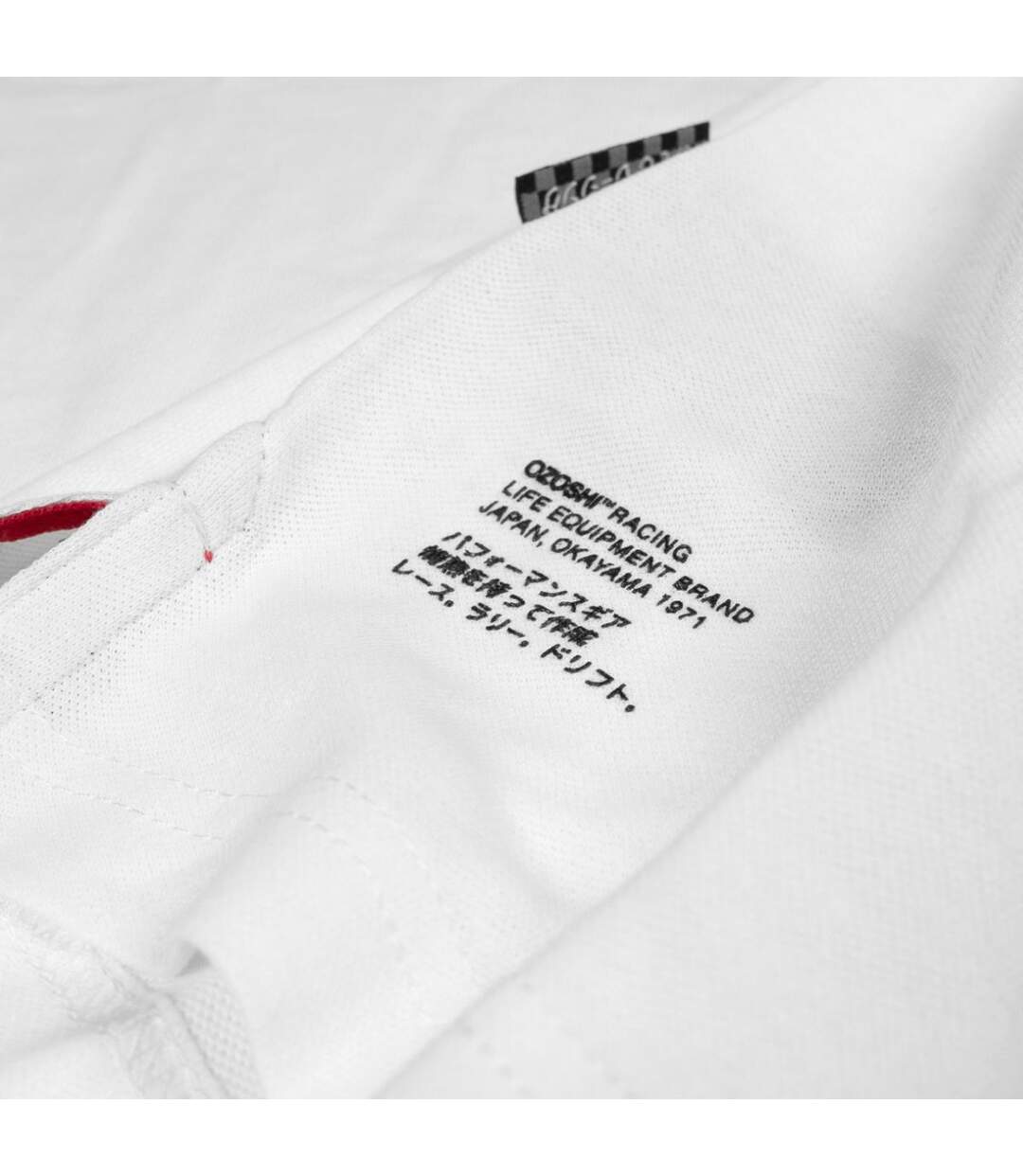 Polo Motif/style Petit Logo Homme Blanc Ozoshi-2