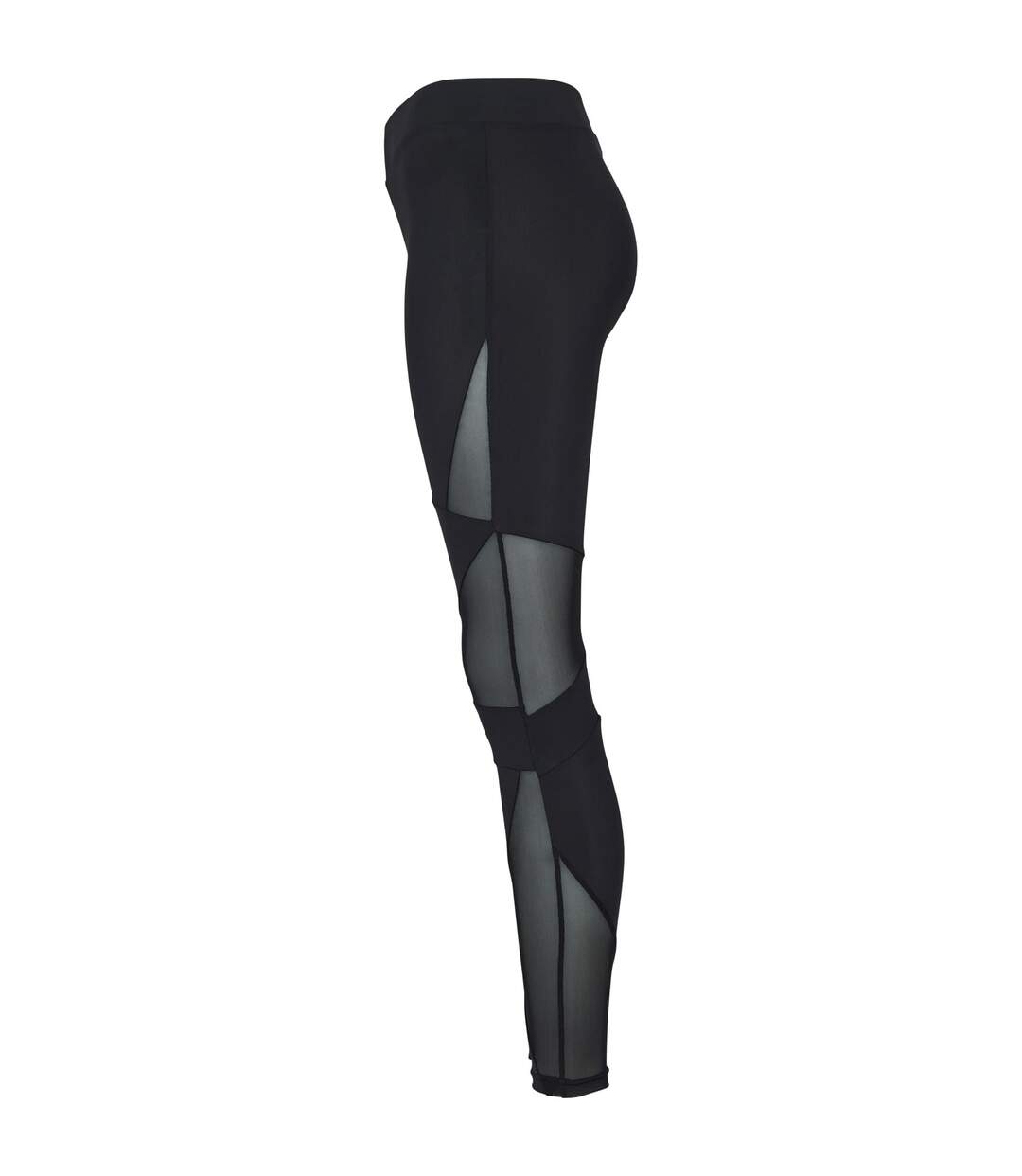 Womens/ladies tech mesh triangle leggings black Urban Classics-3