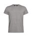 Mens Active T-shirt Grey Melange Clique-1