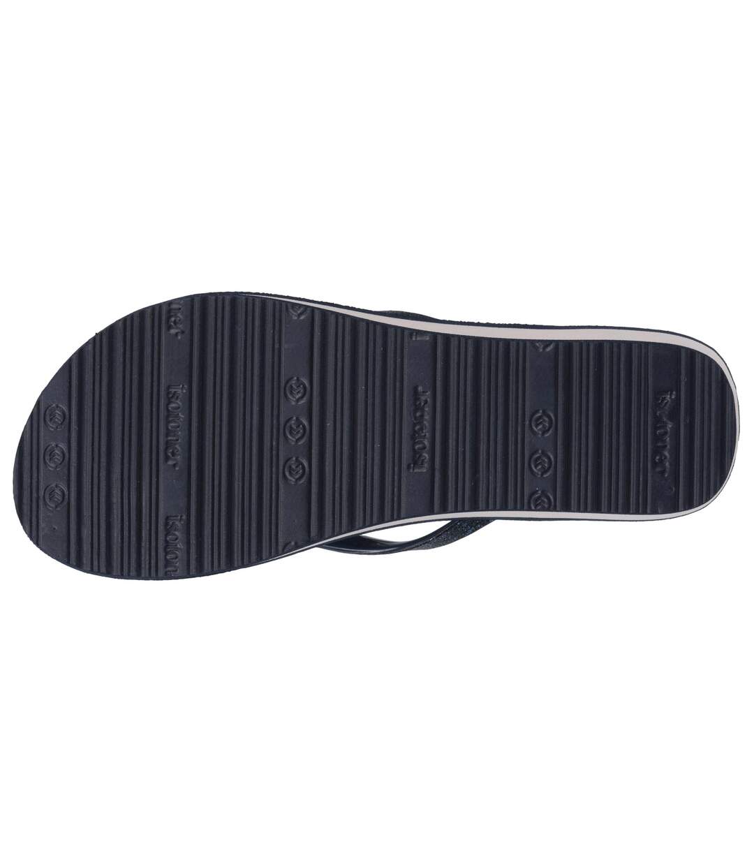 Isotoner Tongs femme à talon de 4 cm, confortables et légères-5