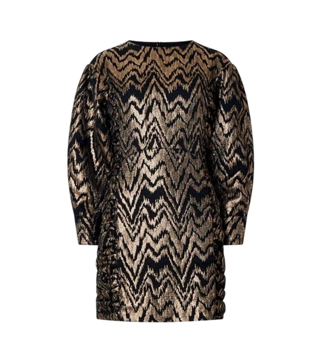 Robe Courte Manches Bouffantes Ellery Femme Noir Cuivré French Connection-2