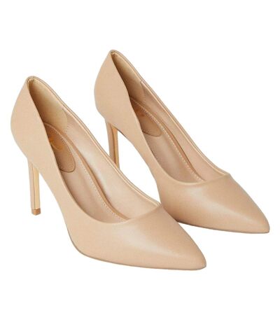 Womens/ladies dash pointed wide court shoes blush Dorothy Perkins