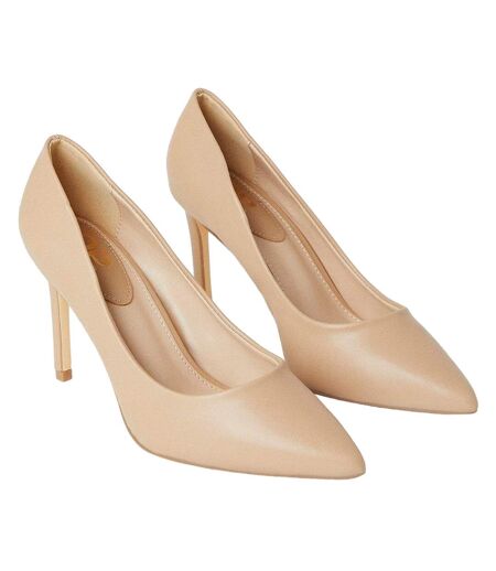 Womens/ladies dash pointed wide court shoes blush Dorothy Perkins