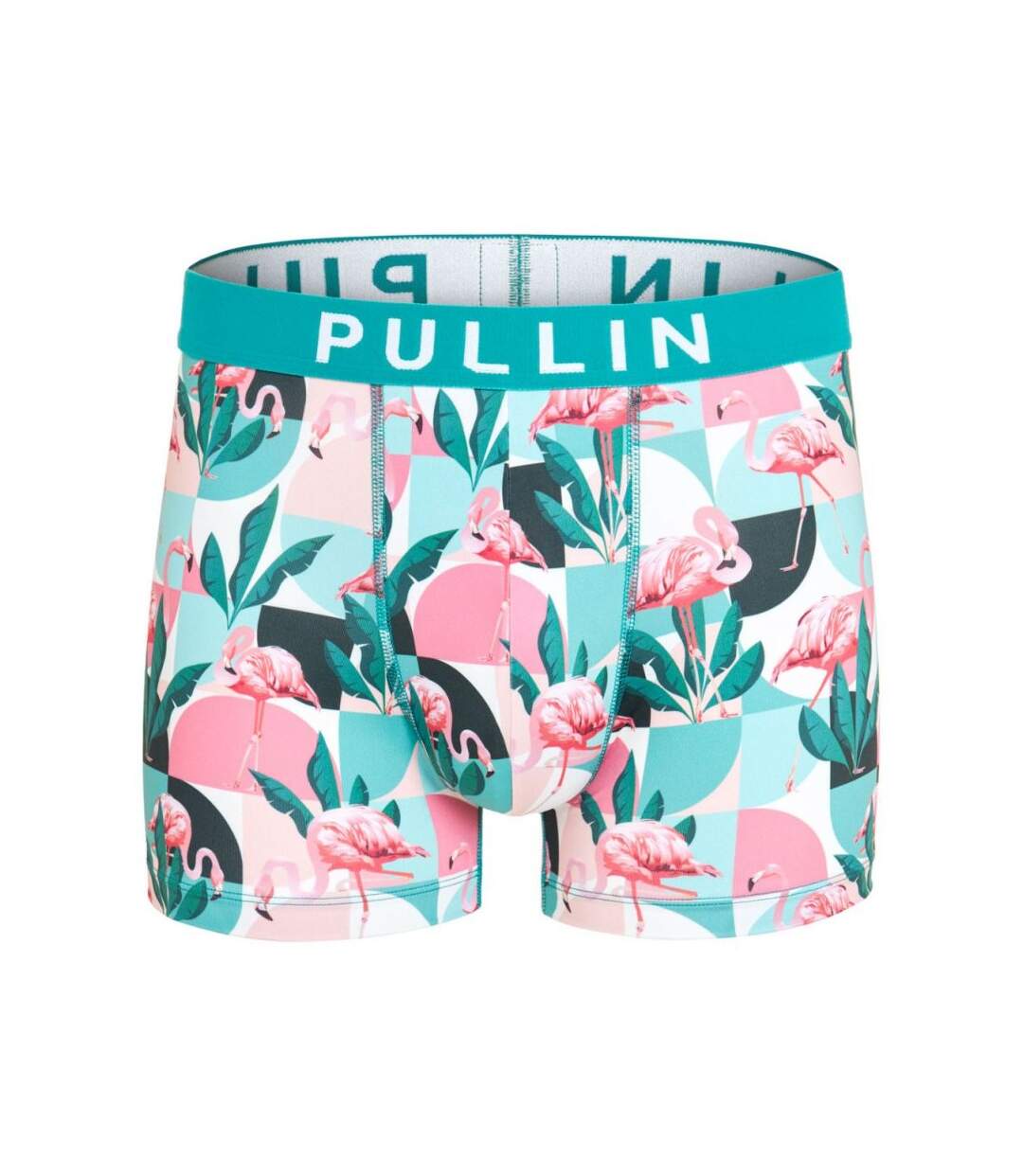 PULL IN Boxer Homme Microfibre FLAM70 Cyan Rose-1