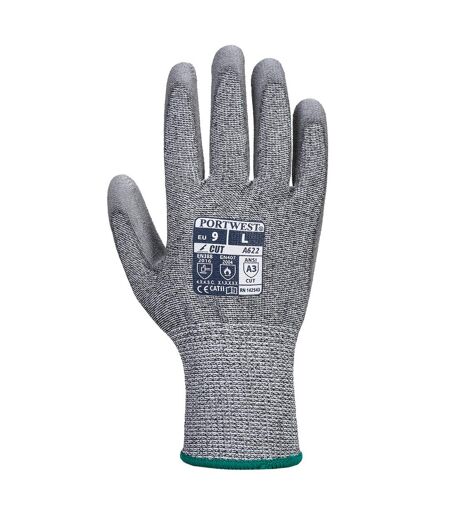 Unisex adult a622 mr pu palm cut resistant gloves xxl grey Portwest