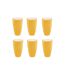 Lot de 6 Verres en Plastique Réutilisable Square 50cl Moutarde-1