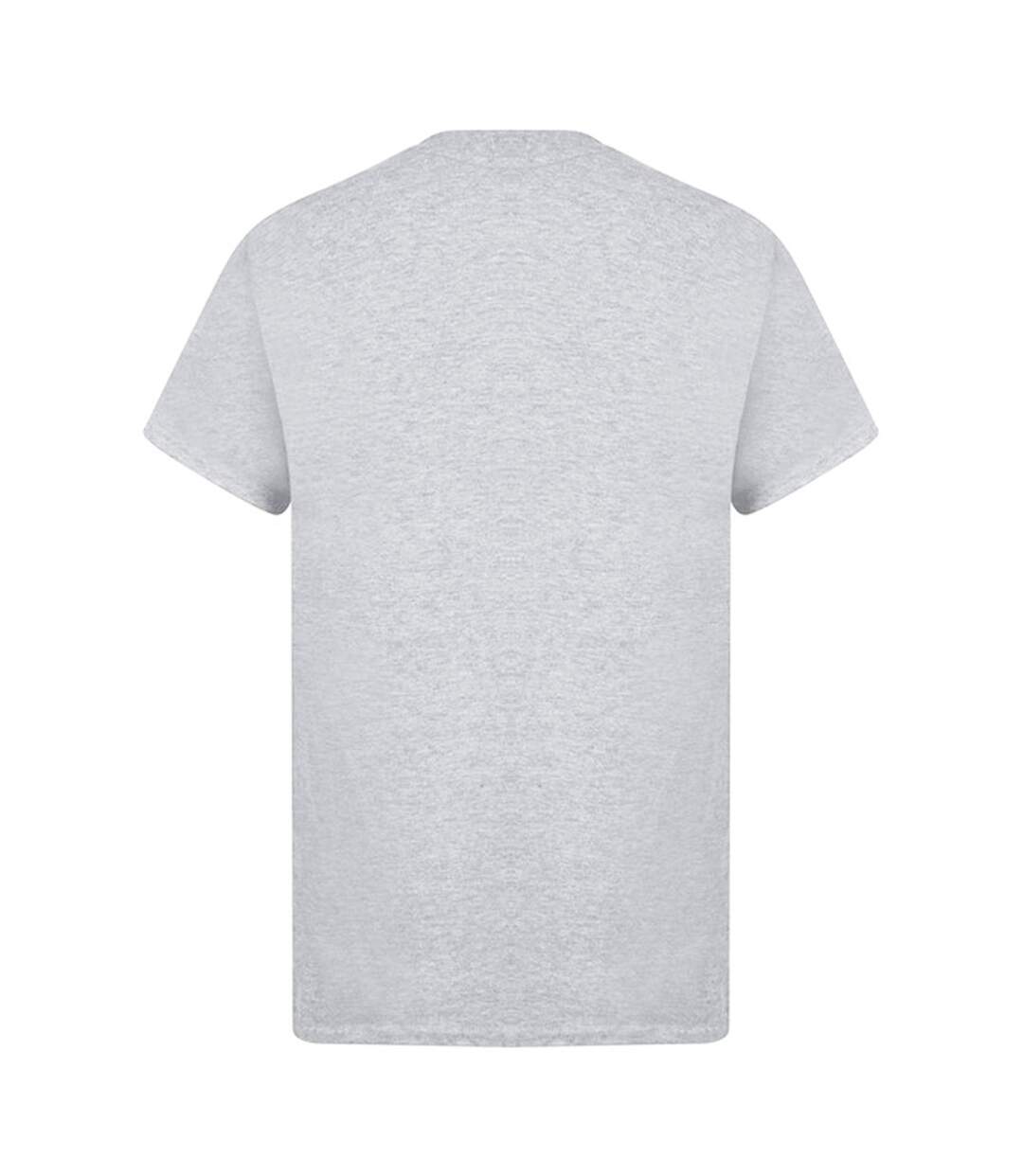 T-shirt Manches Courtes Homme Gris Casual-2