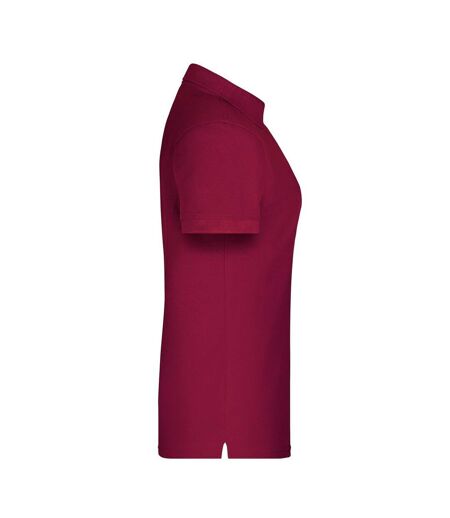 Polo Bio Workwear Femme Bordeaux James And Nicholson