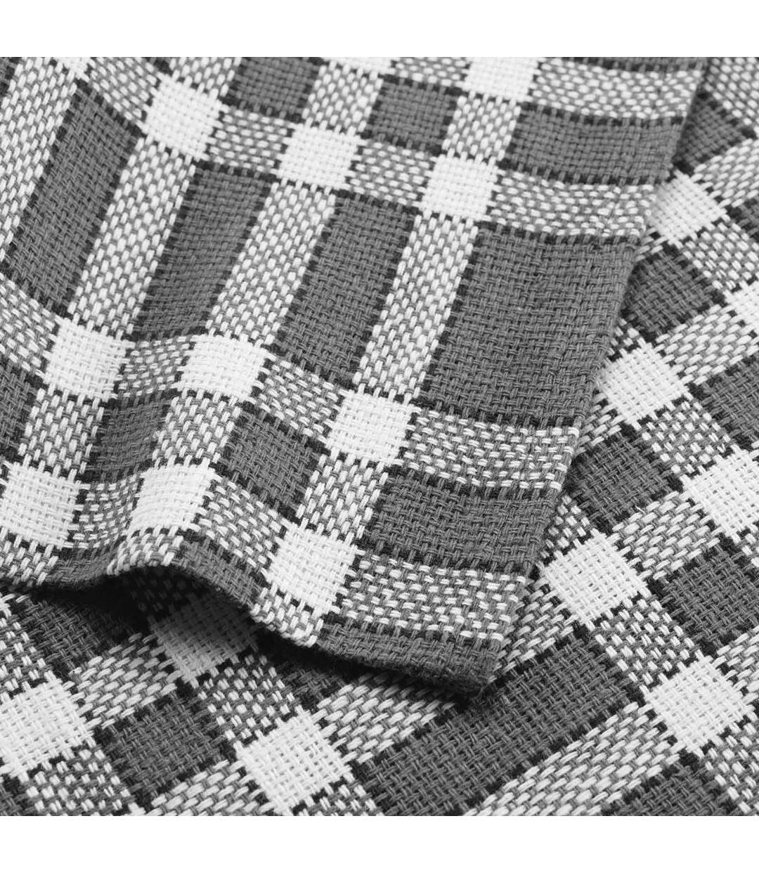Lot de 3 Serviettes de Table Traditio 45x45cm Anthracite-2
