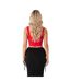 Womens/ladies Fitted Corset Top Red Missy Empire-2