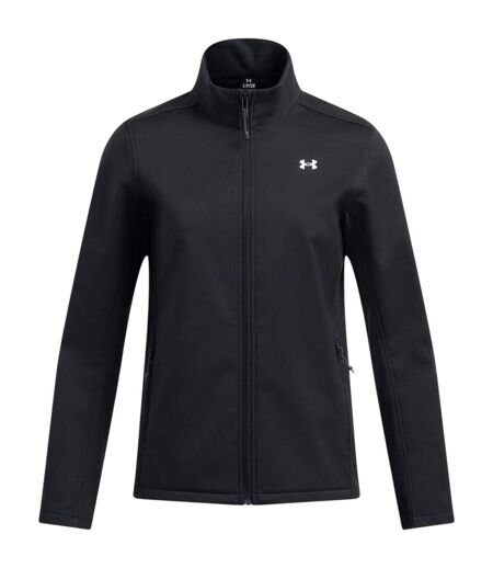 Womens/ladies Small Logo Lightweight Training Puffer Jacket Black Under Armour