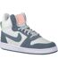 Womens/ladies Court Borough Premium Leather Mid Cut Trainers White Blue Nike-1