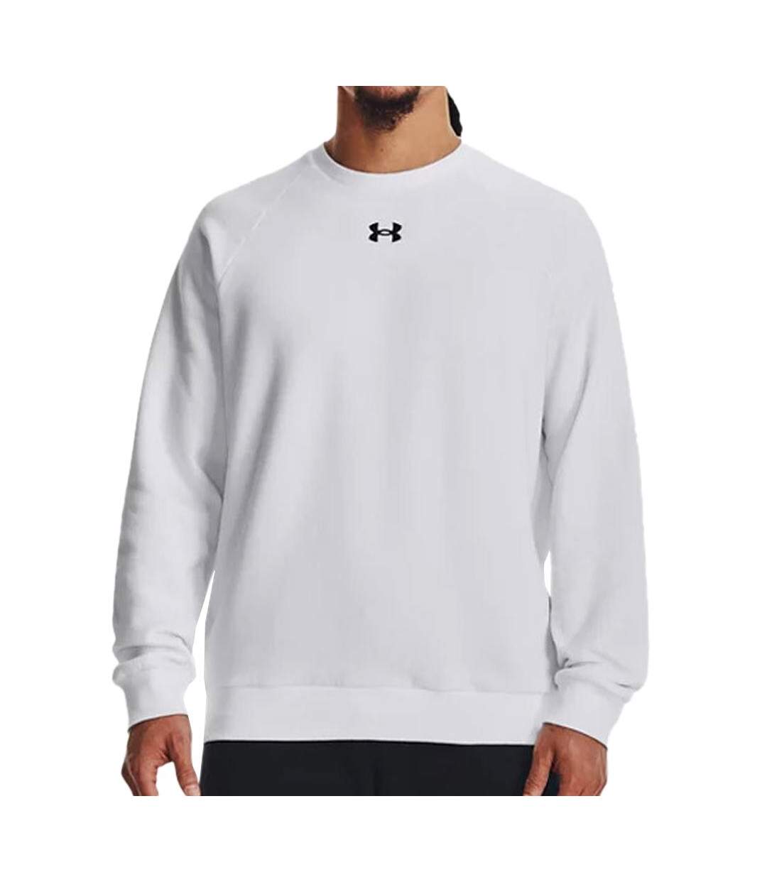 Sweat Blanc Homme Under Armour Rival Fleece Crew - L-1