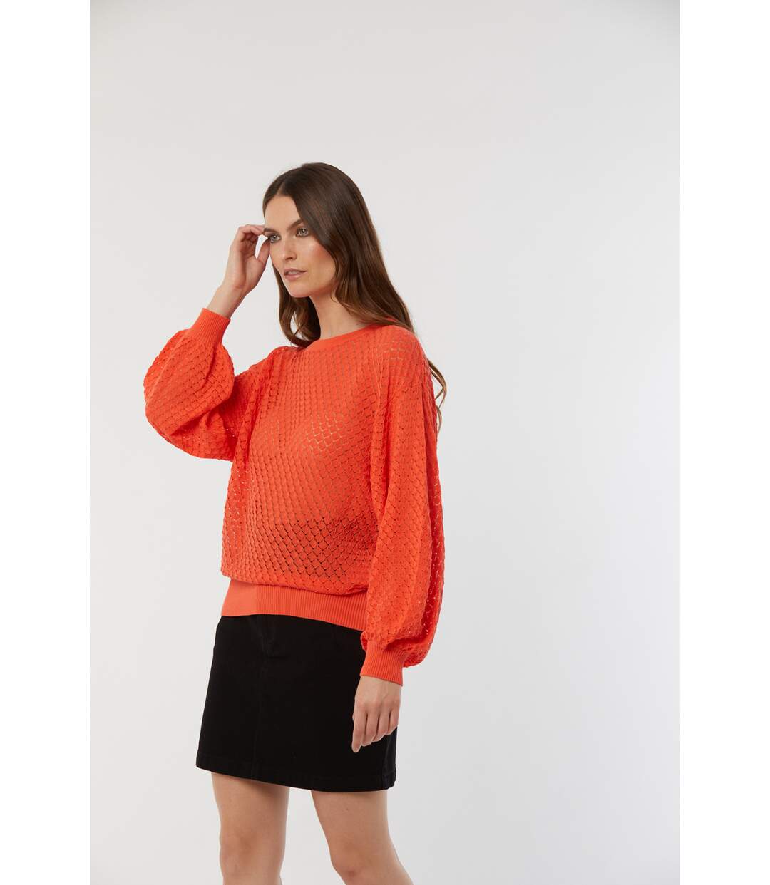 Pull manches longues coton regular CALIO-2