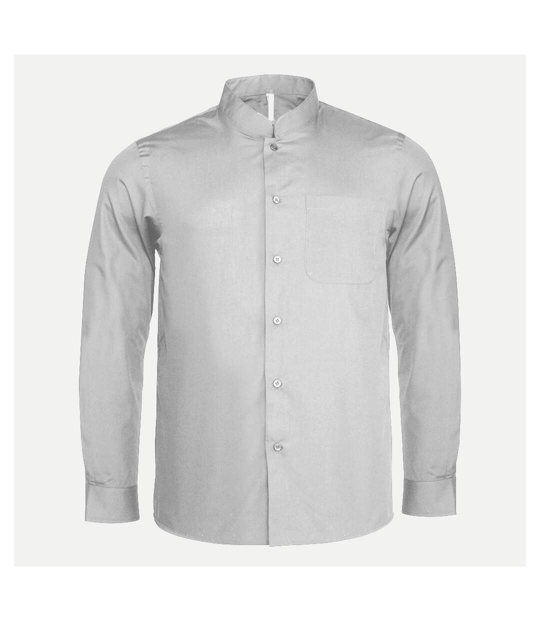 Kariban - Chemise à manches longues et col mandarin - Homme (Blanc) - UTPC2540