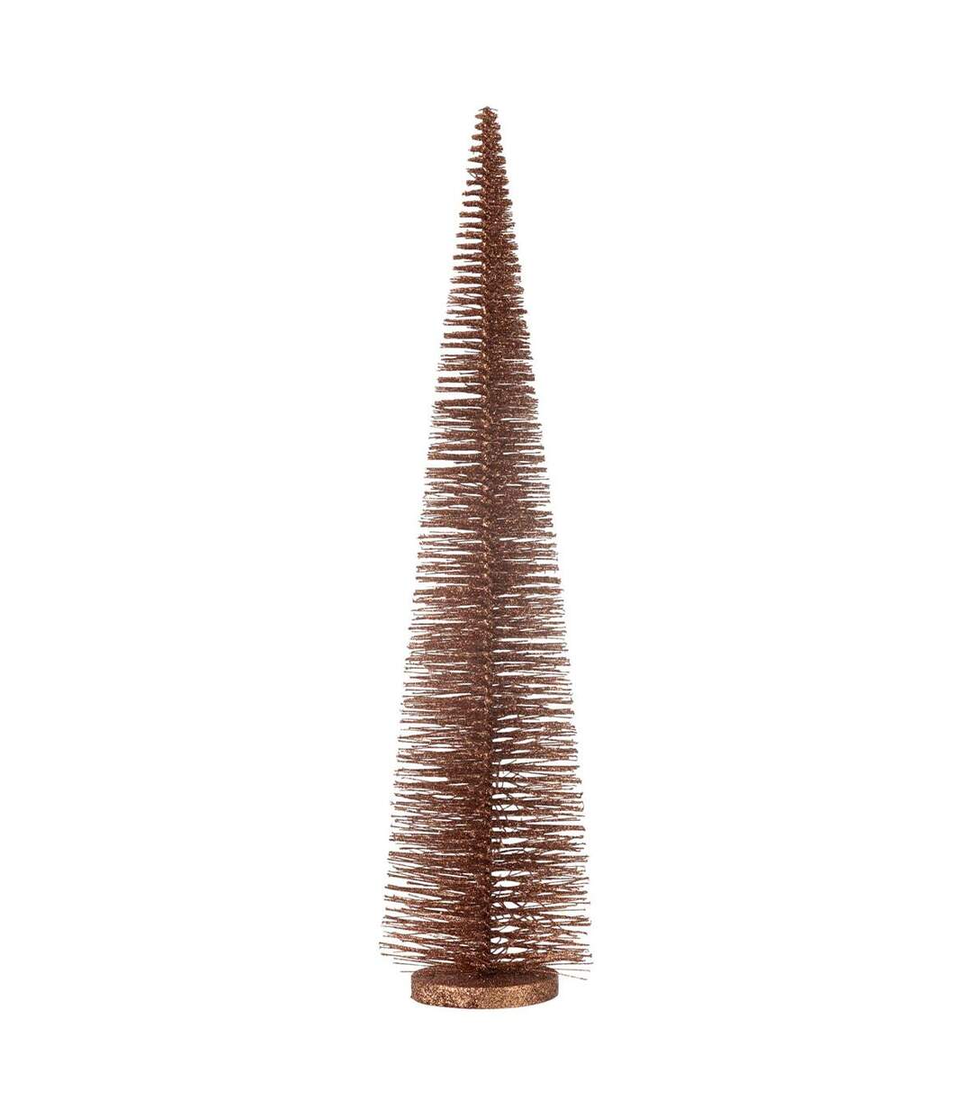Sapin de Noël Déco Pailleté Josh 61cm Marron-1