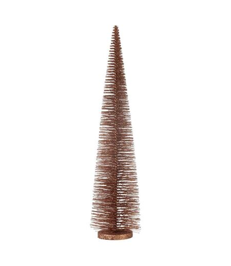 Sapin de Noël Déco Pailleté Josh 61cm Marron