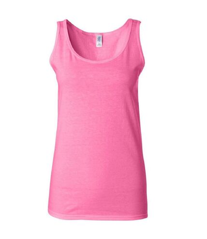 Gildan Ladies Soft Style Tank Top Vest (Azalea)