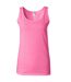 Gildan Ladies Soft Style Tank Top Vest (Azalea)