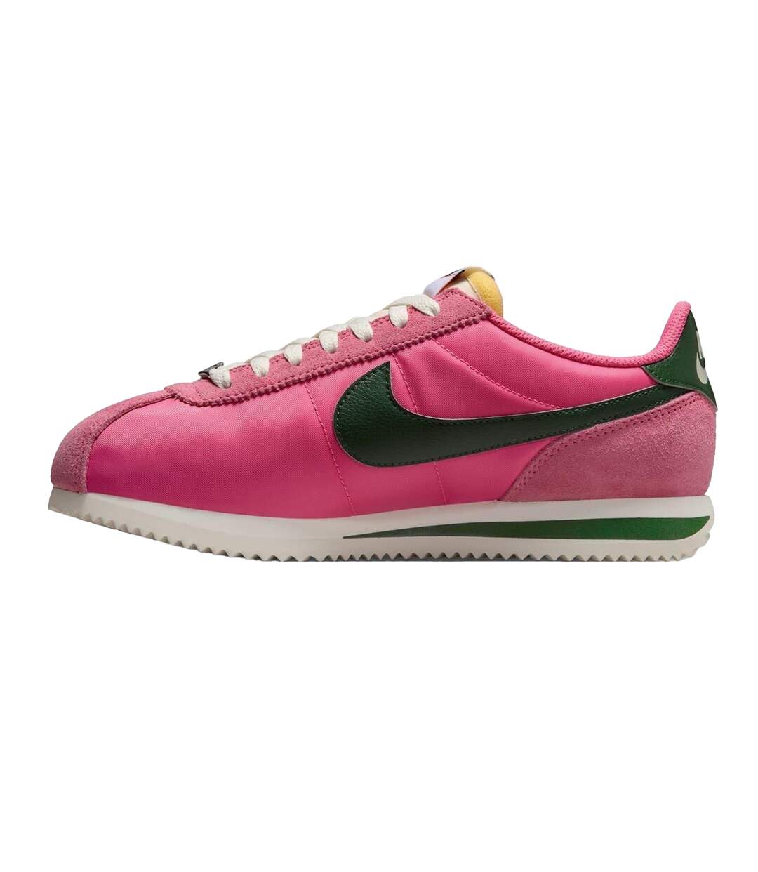 Baskets Cortez Femme Rose Vert Nike-3