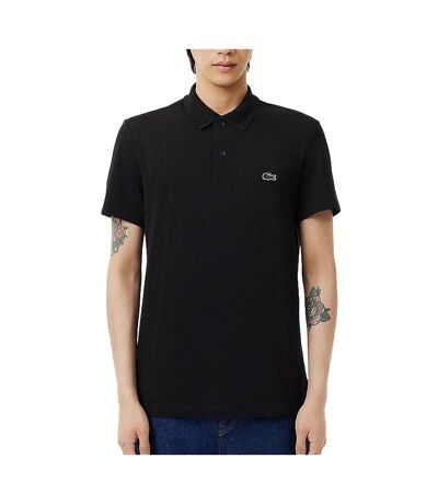 Polo noir homme lacoste mela - l