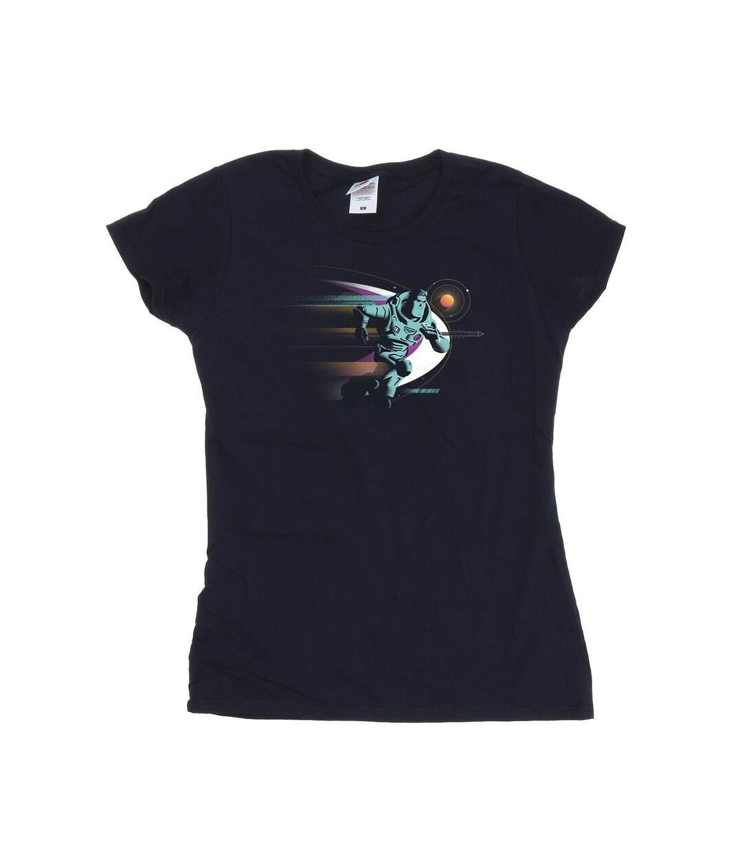Disney T-Shirt coton Lightyear Running Buzz Femme/Ladies (Bleu marine) - UTBI29281-1