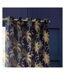 Galapagos jacquard eyelet curtains 229cm x 229cm navy Wylder-3