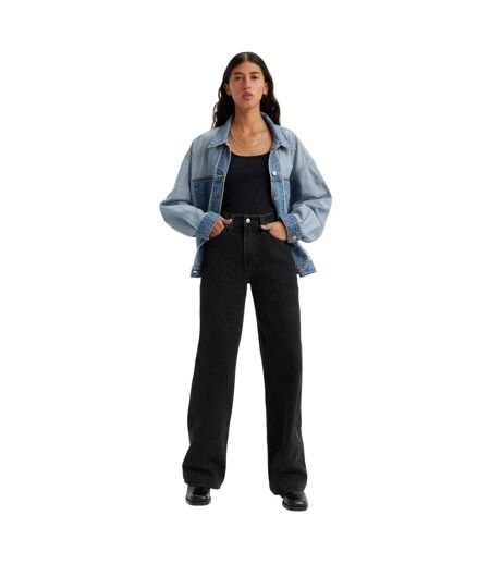 Womens/ladies Cotton Blend Wide Leg Jeans Rosie Levis