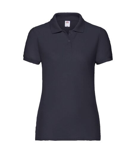 Polo Femme Bleu Marine Sombre Fruit Of The Loom