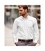 Russell Collection Mens Long Sleeve Ultimate Non-Iron Shirt (White)