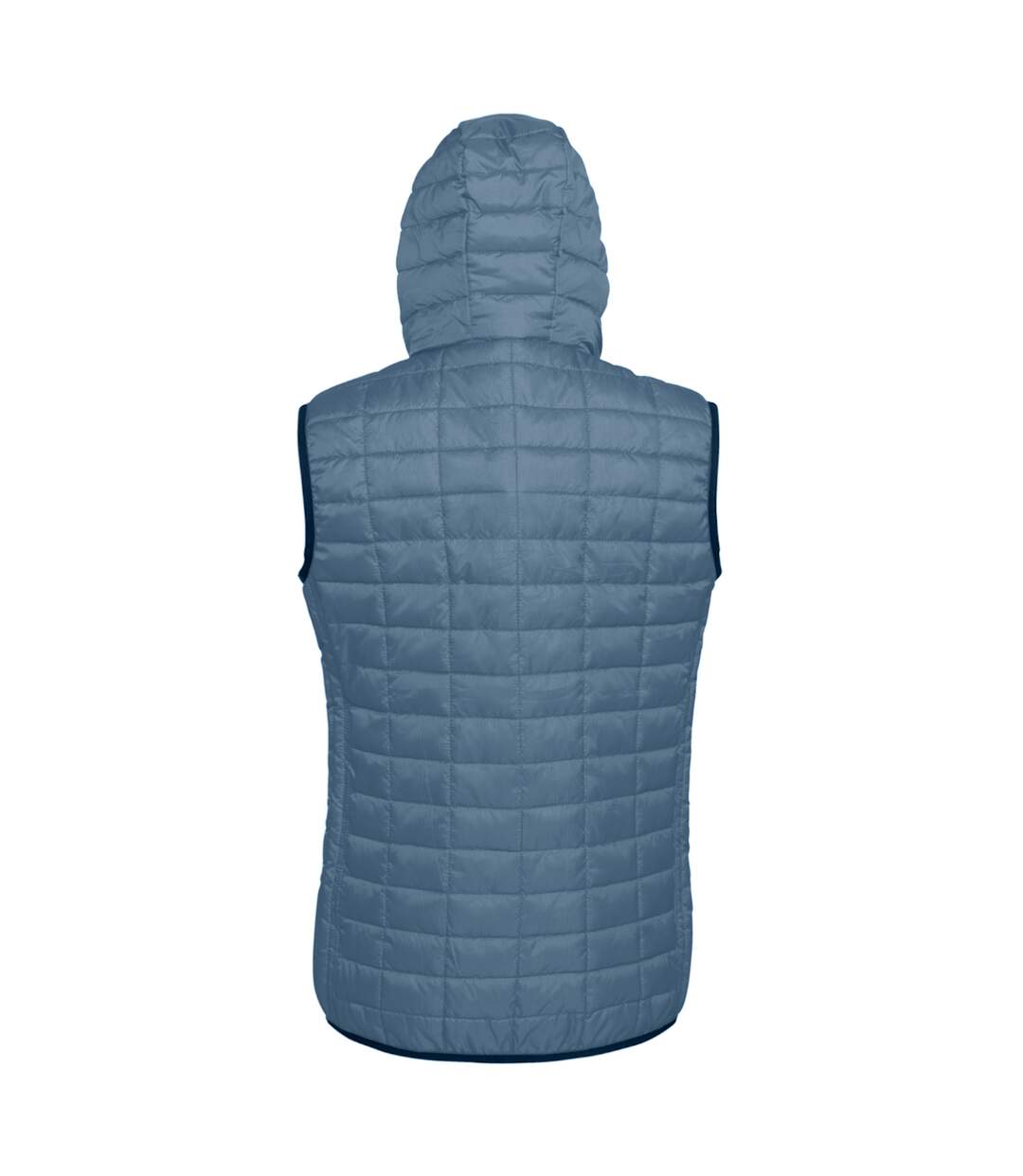 2786 Womens/Ladies Honeycomb Zip Up Hooded Gilet/Bodywarmer (Steel) - UTRW5262