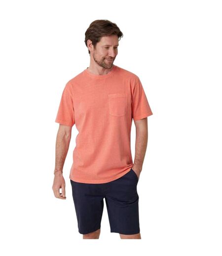 Mens Penally Pocket T-shirt Coral Saltwell