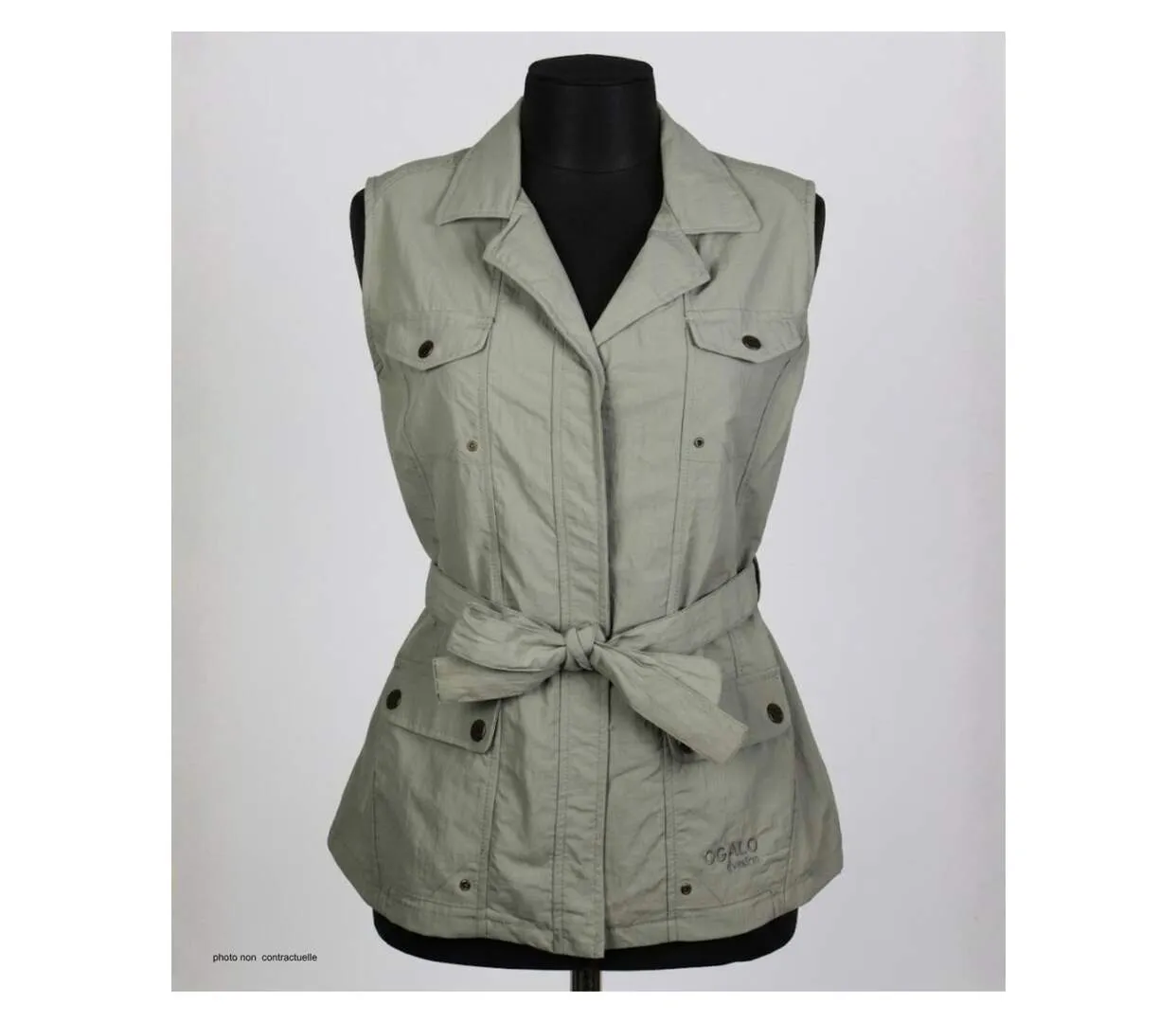 OGALO 111185U002 Gilet sans manches pour femme : Confort léger et protection coupe-vent au quotidien-3