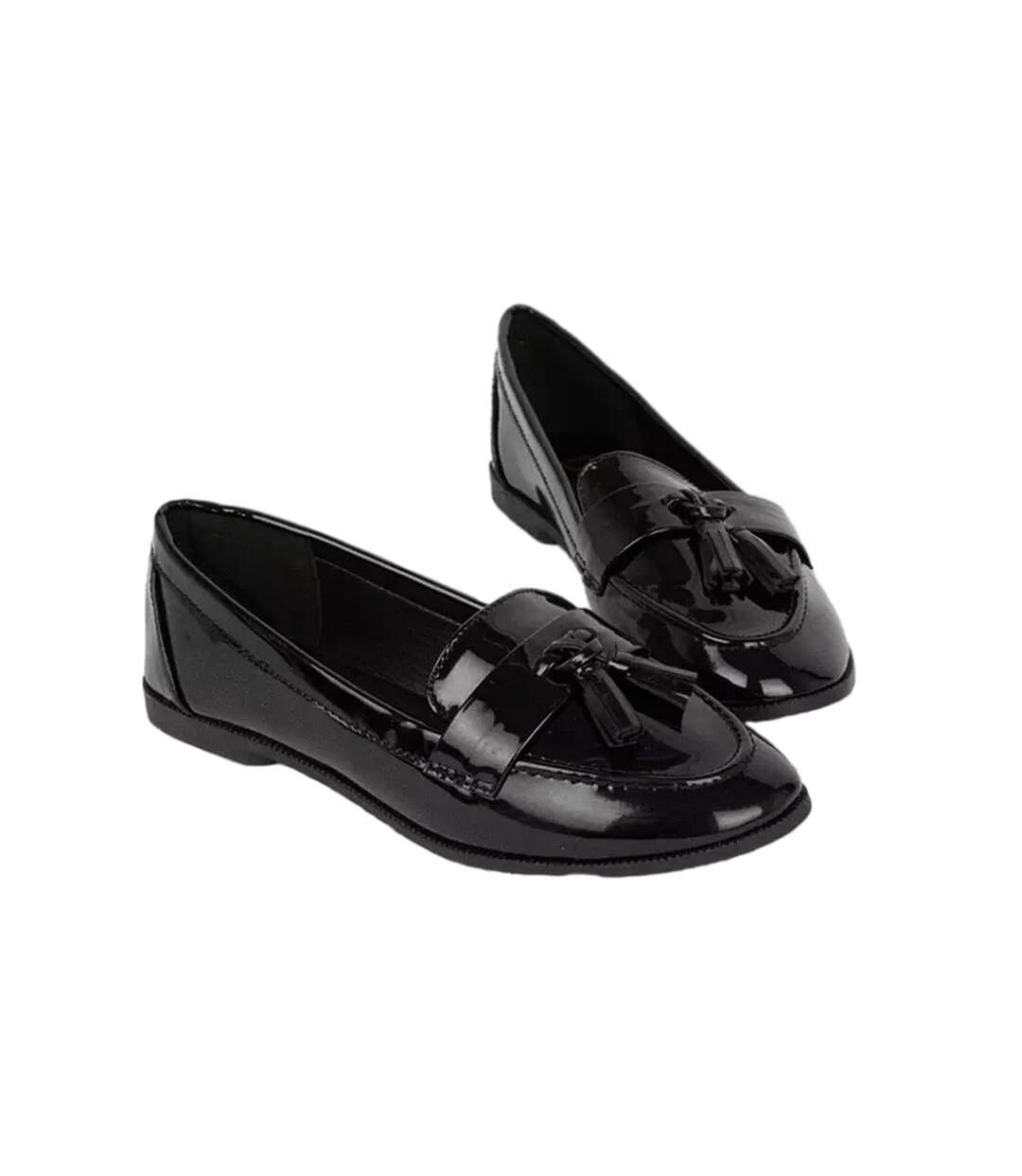 Mocassins lennie femme vrai noir Dorothy Perkins-1