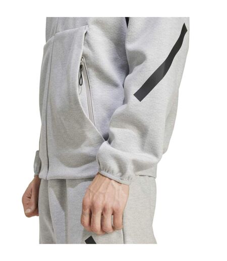 Mens Z.n.e. Full Zip Hoodie Medium Heather Grey Adidas