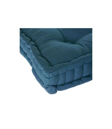 Coussin de Sol Dorian 40x40cm Bleu Canard