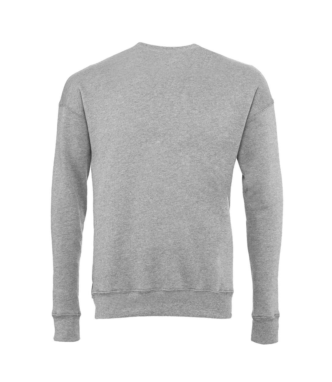 Sweatshirt unisexe gris clair chiné Bella + Canvas