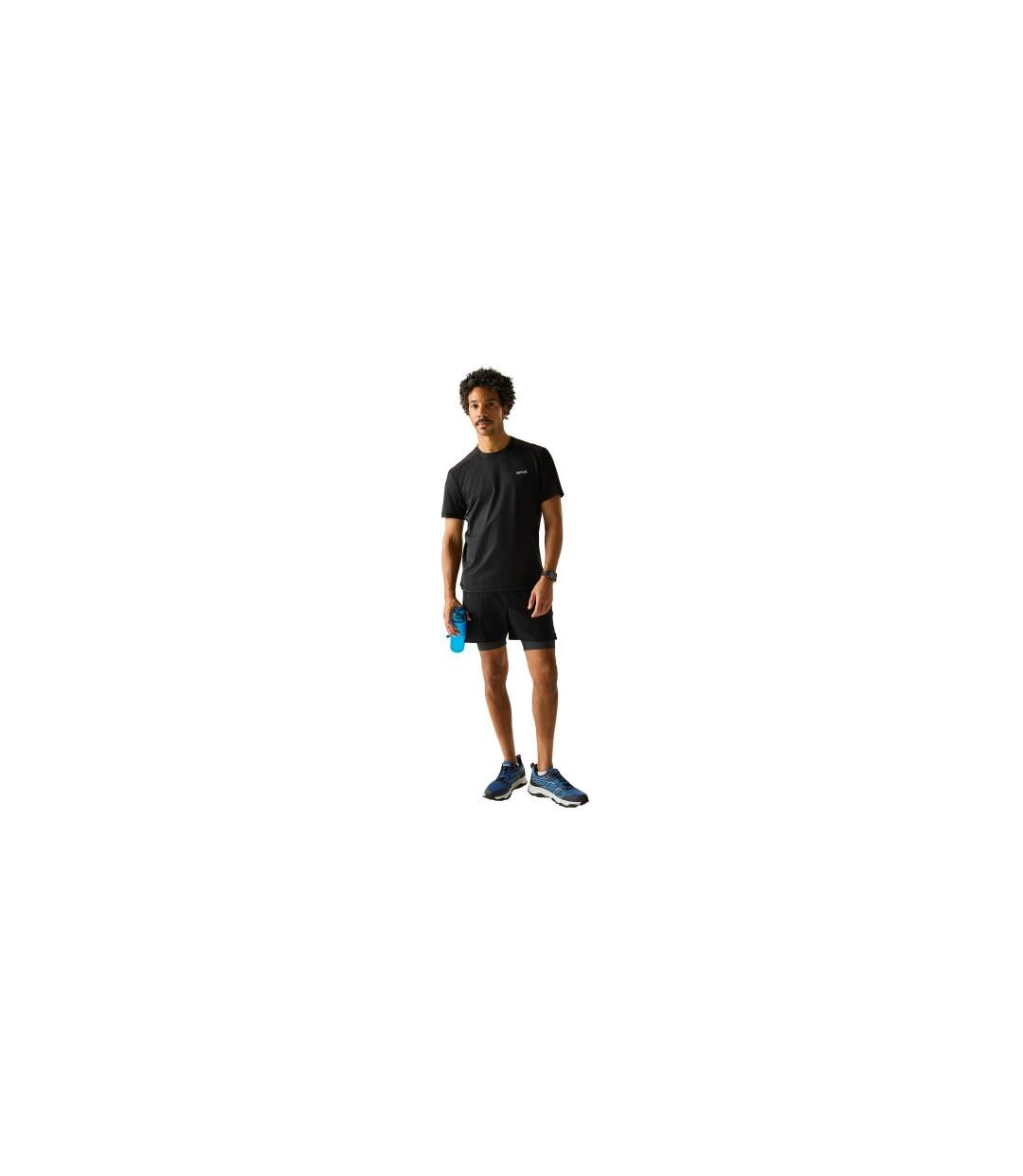 Mens Virda T-shirt Ash Black Regatta-1