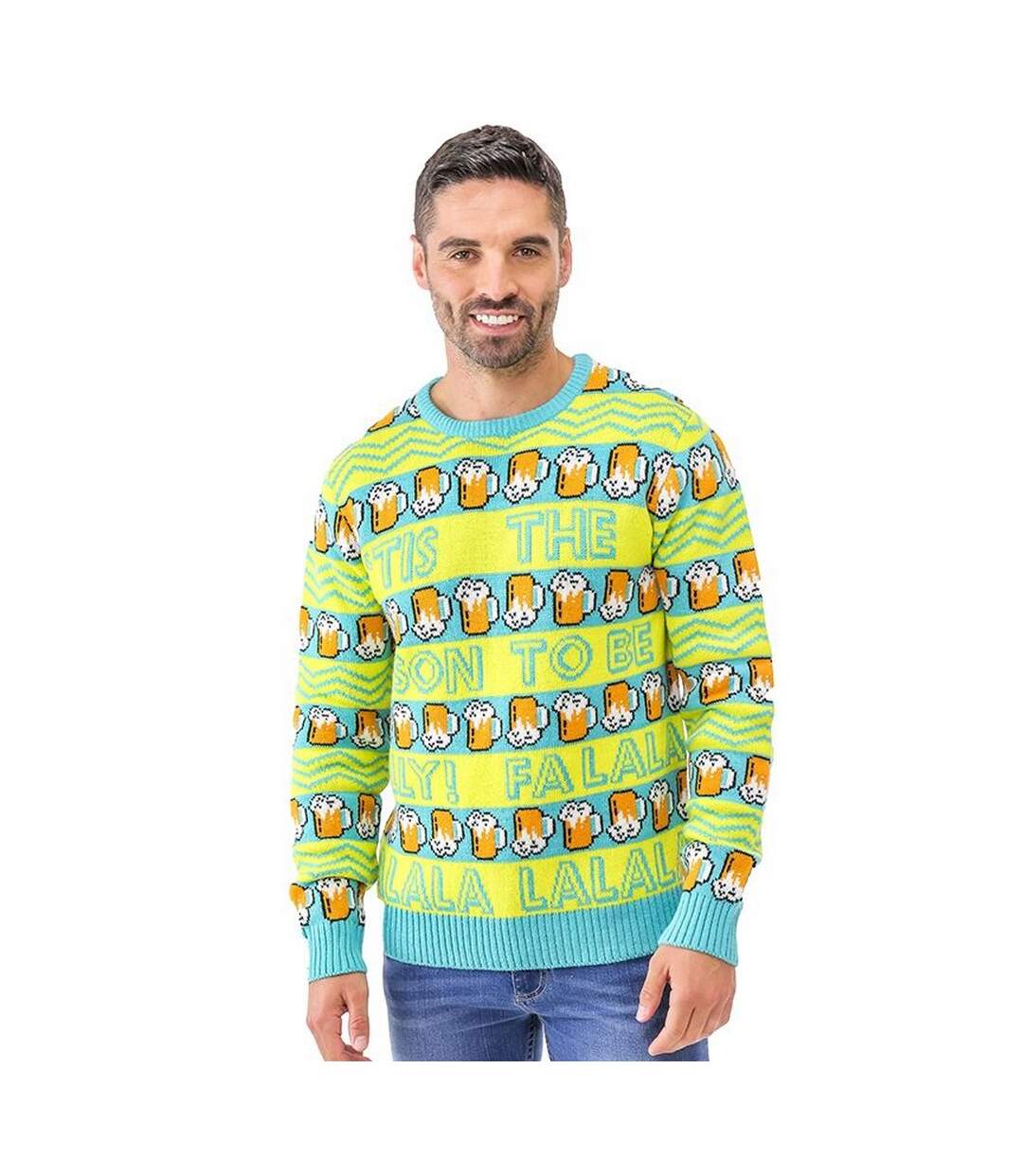 Christmas Shop Adultes Unisex Loud Jumper (Jaune / vert) - UTRW7436