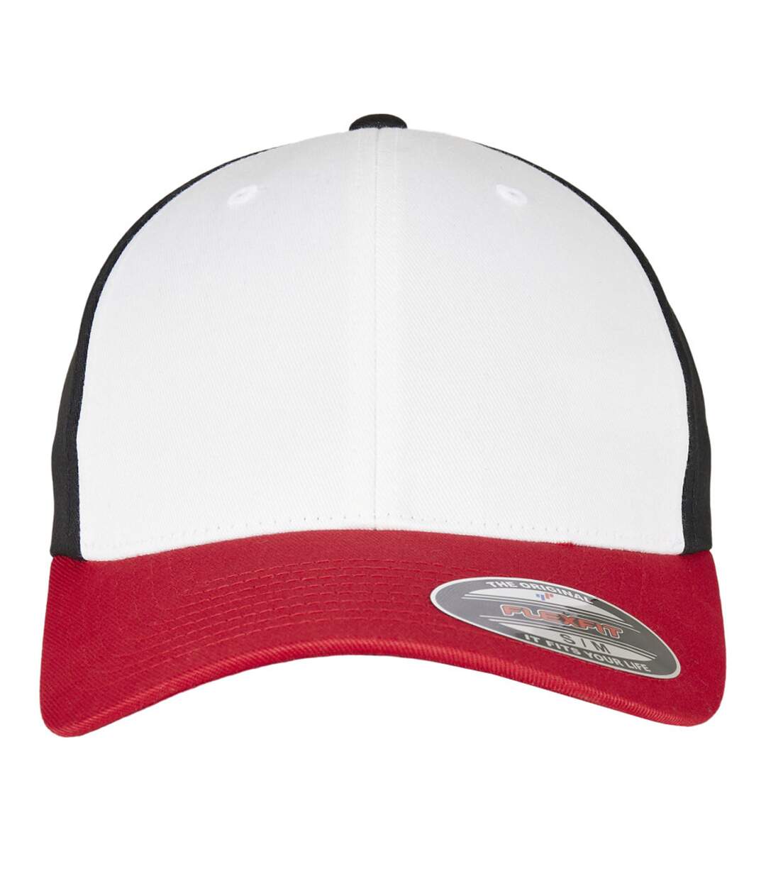 Casquette De Baseball Rouge Blanc Noir Flexfit-1