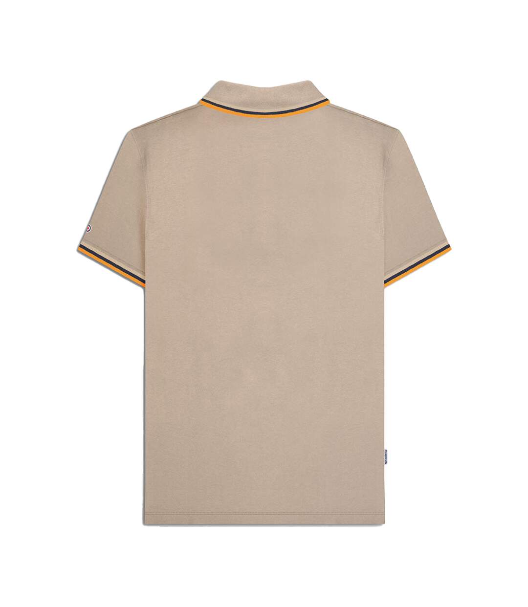 Polo Homme Marron Clair Blanc Bleu Marine Abricot Lambretta-3
