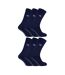 6 Pairs Mens Thermal Indoor Slipper Socks with Grips-1