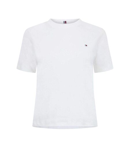 T-shirt Motif/style Logo Femme Écru Tommy Hilfiger