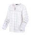 Blouse Manches Longues Motif/style À Carreaux Calluna Femme Blanc À Carreaux Regatta-3