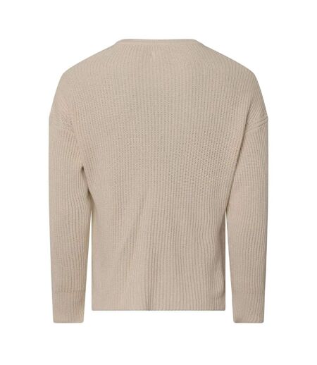 Pull Motif/style Côtelé Homme Crème Replay